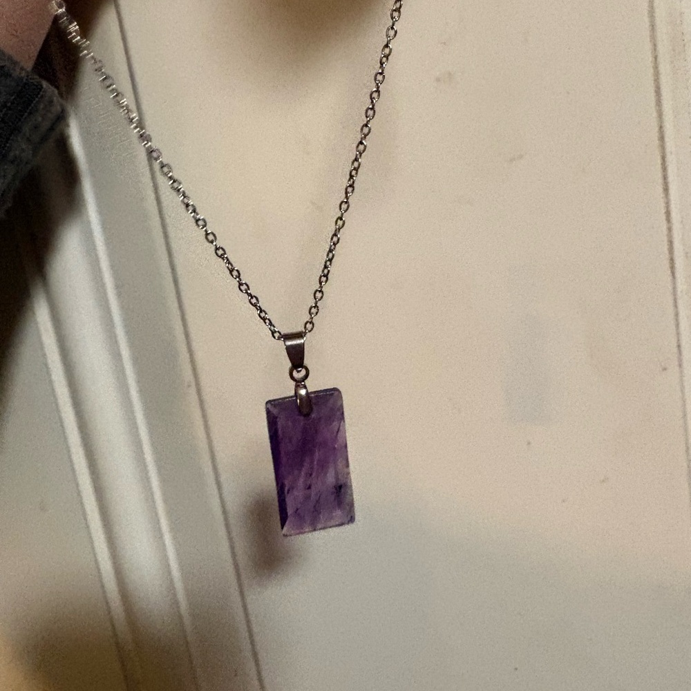 Elegant Amethyst Pendant Necklace